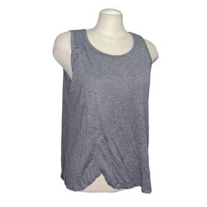 Harmony & Balance Womens Gray Sleeveless Tank Top Sz Large Lightweight Casual